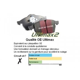 Plaquettes de frein arrière Ultimax EBC Audi TTS 8J