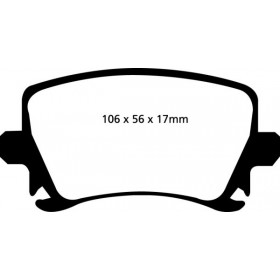 Plaquettes de frein arrière Ultimax EBC Audi TTS 8J