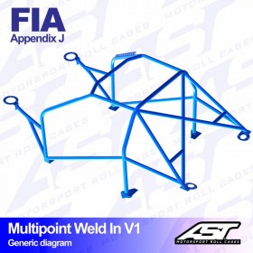 Arceau Multipoint Weld In V1 AST Peugeot 205 3 Portes