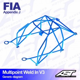 Arceau Multipoint Weld In V3 AST Peugeot 205 3 Portes