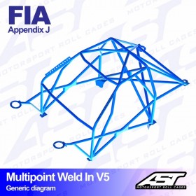 Arceau Multipoint Weld In V5 AST Peugeot 205 3 Portes