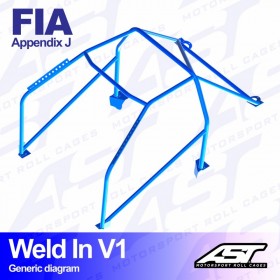Arceau Weld In V1 AST Peugeot 205 3 Portes
