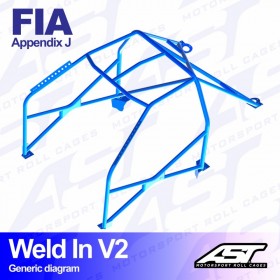 Arceau Weld In V2 AST Peugeot 205 3 Portes