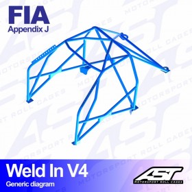 Arceau Weld In V4 AST Peugeot 205 3 Portes